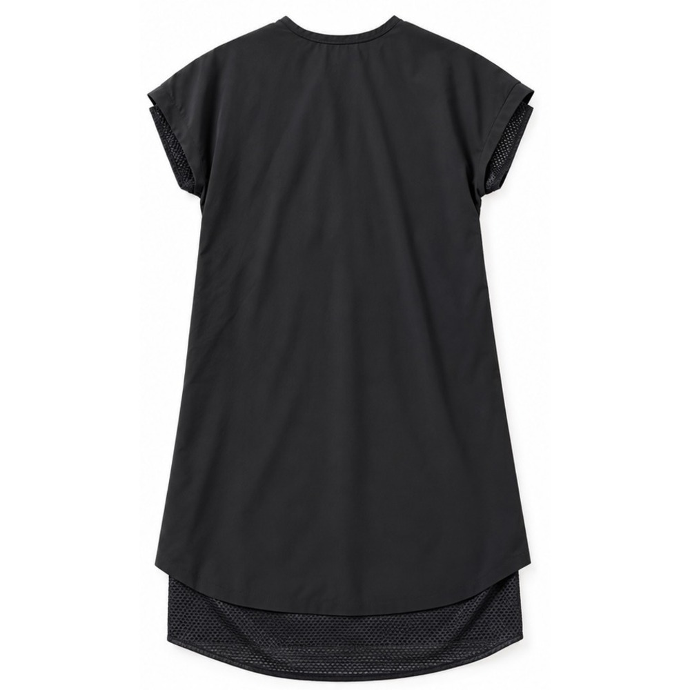 Snow Peak Japanese Technical Outdoor Dress Black Mesh V-Neck Size 4 medium